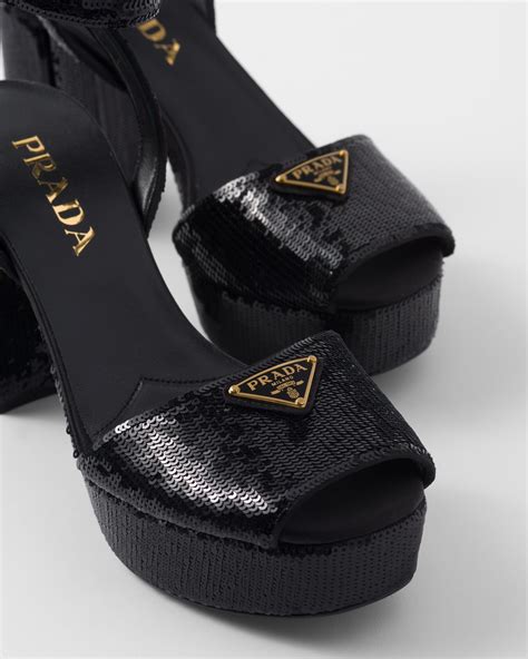 prada scalloped platform sandals|prada platform wedge sandals.